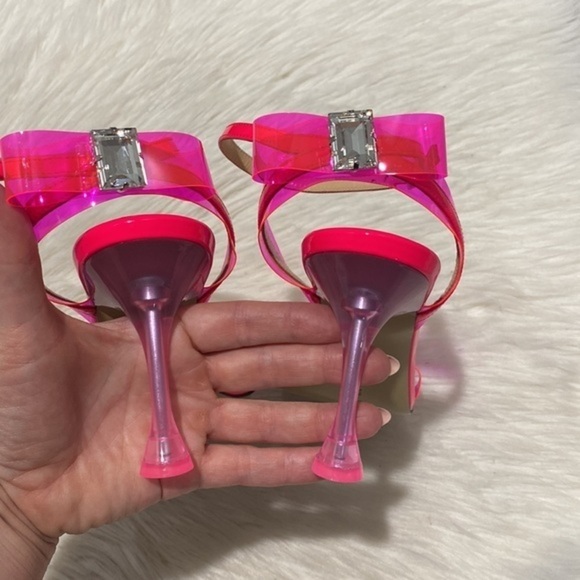 New Mach & Mach French Bow‎ Square toe sandal heel size 37EU - Picture 9 of 14